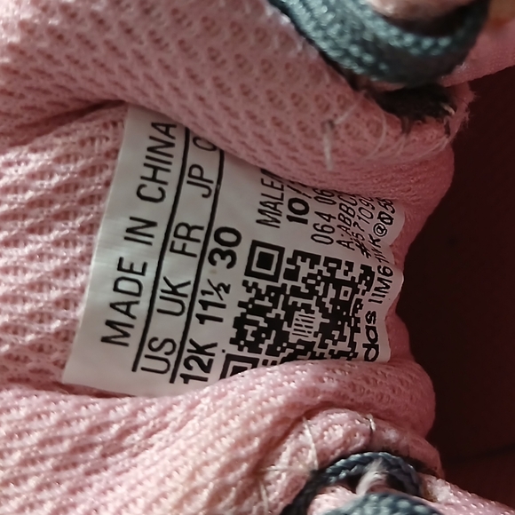 Adidas Soccer Cleats Gray Pink Kids Girls Size 12 - Picture 9 of 9